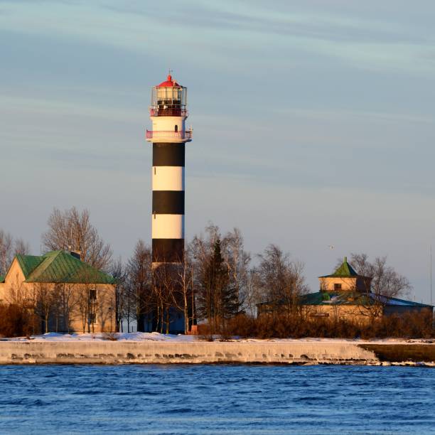 istock lighthouse in port of Riga 1092605534