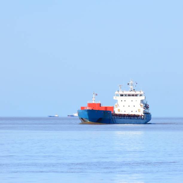 istock Cargo ship in the Baltic sea on a clear winter day 1092606064