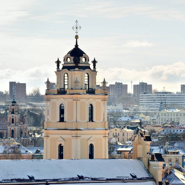 istock old part of Vilnius city from above 1092608048