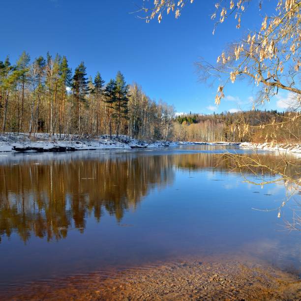 istock Gauja river valley winter landscape. Sigulda, Latvia 1092608098