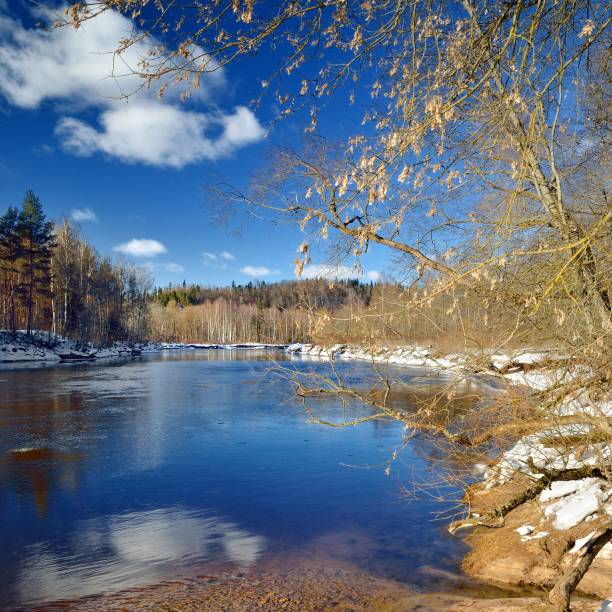 istock Gauja river valley winter landscape. Sigulda, Latvia 1092608126