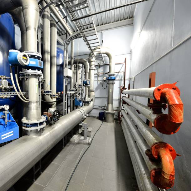 istock Large industrial boiler room 1092610430