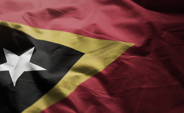 istock East Timor Flag Rumpled Close Up 1092614406