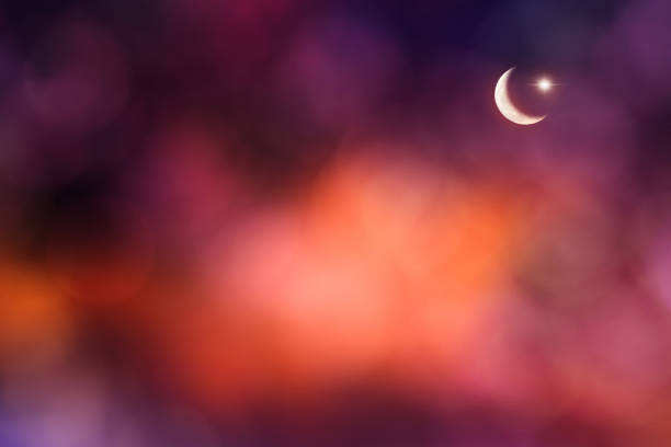islamic symbols on abstract festive background