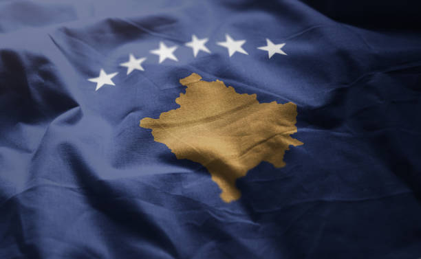 istock Kosovo Flag Rumpled Close Up 1092623872