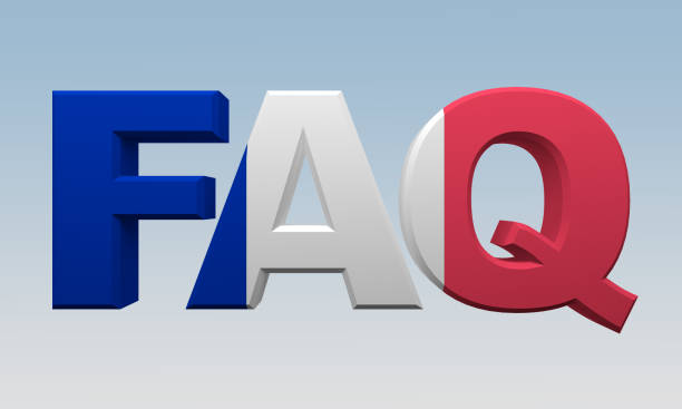 istock letters FAQ painted flag France 1092624264