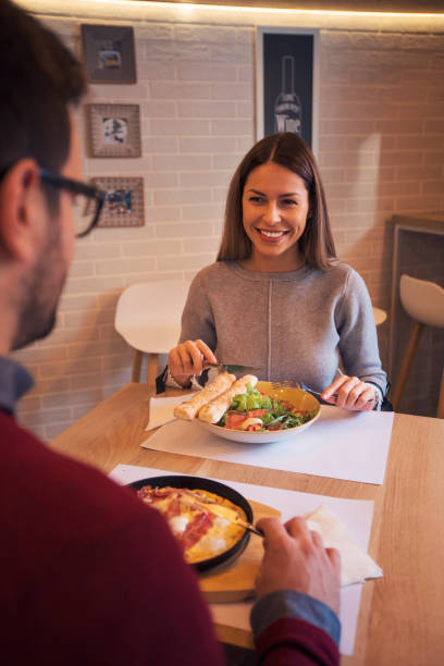 istock Couple eating at restaurant 1092624304