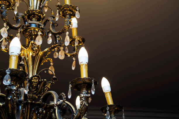 istock Vintage crystal lamp 1092624346