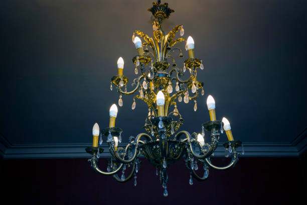 istock Vintage crystal lamp 1092625572