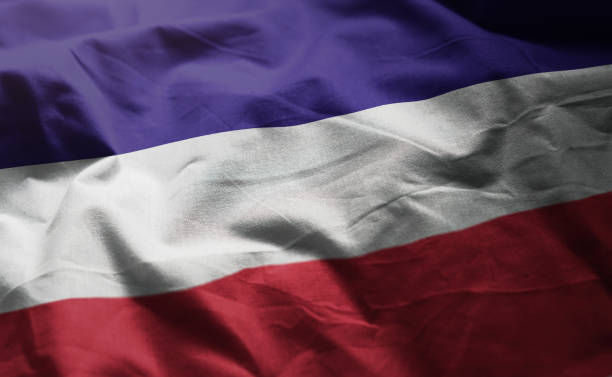 istock Los Altos Flag Rumpled Close Up 1092625622