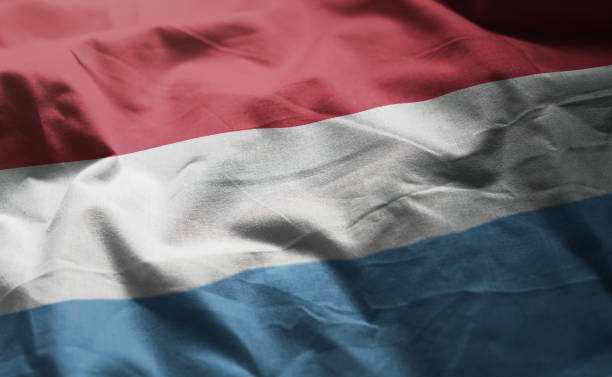 istock Luxembourg Flag Rumpled Close Up 1092625626