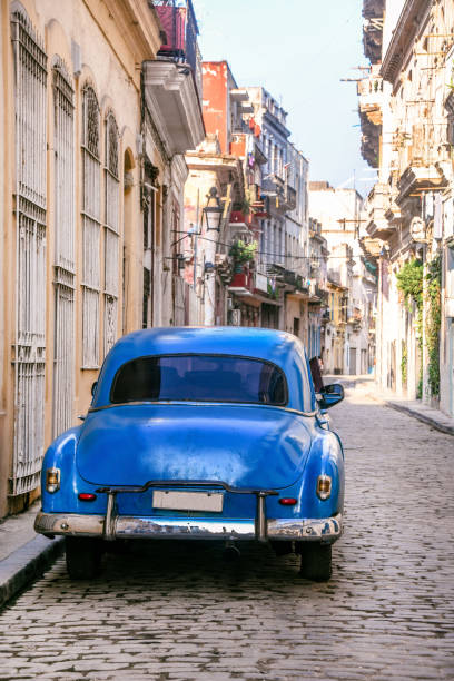 istock Vintage Blue Car in Trinidad, Cuba 1092625722