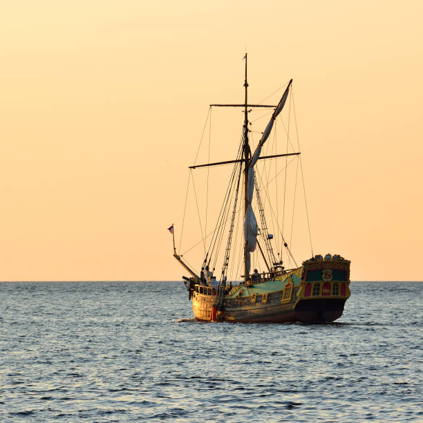 istock old historical sail ship at the sunset 1092626066