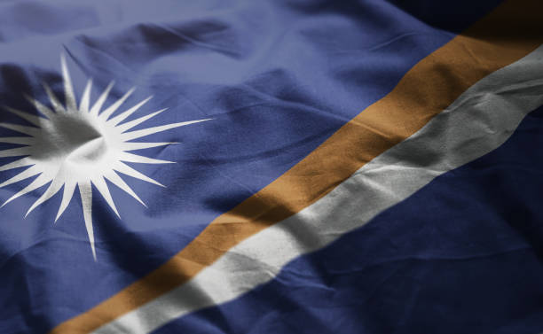 istock Marshall Islands Flag Rumpled Close Up 1092626190