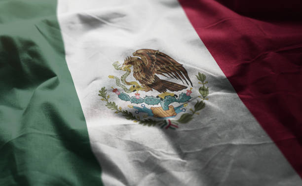 istock Mexico Flag Rumpled Close Up 1092626380