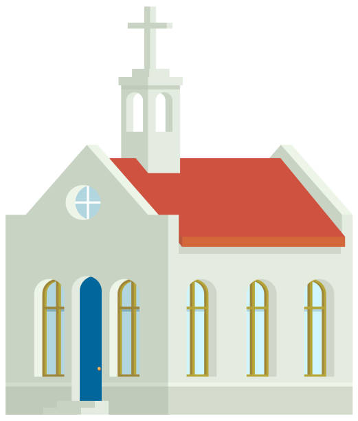 ilustrações, clipart, desenhos animados e ícones de ícone de vetor de igreja - church steeple vector christianity