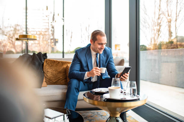 istock Businessman in a cafe 1092635366