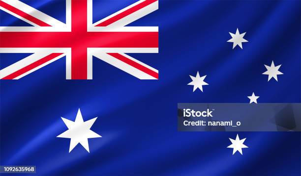 Australia Flag Stock Illustration - Download Image Now - Australian Flag, Vector, Australia