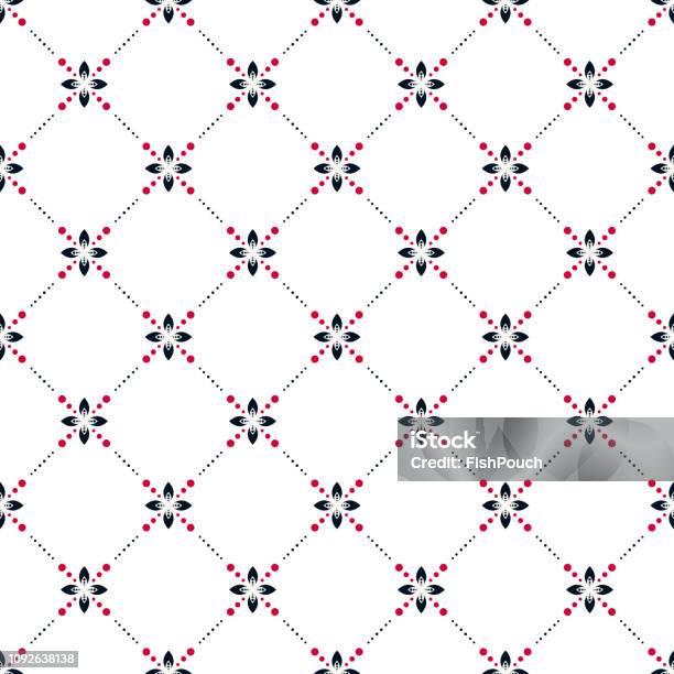 Vector Patterned Design Simple Simple Abstract Floral Vector Pattern Tile Design Stock Illustration ...