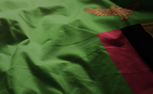istock Zambia Flag Rumpled Close Up 1092639514