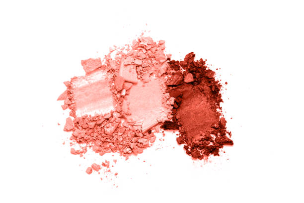 istock Living Coral Eye shadow set isolated on white 1092643096