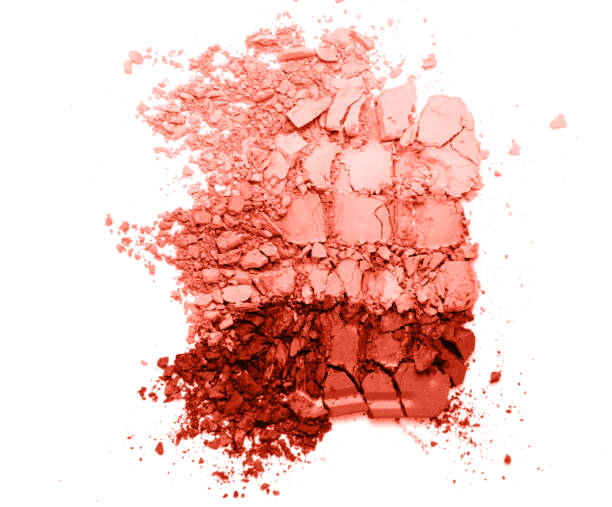 istock Living Coral Eye shadow set isolated on white 1092643098