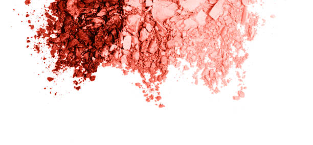 istock Living Coral Eye shadow set isolated on white 1092643432