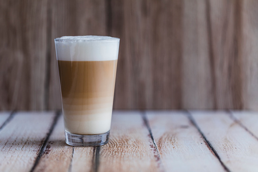 Caffe latte macchiato café con leche photo