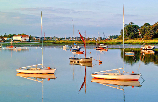 This photo was one of six months work, taken at high tide with the variety of old and new boats afloat.
