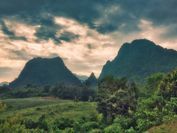 istock Extreme terrain landscape Phangern mountain range, Vang Vieng, Laos 1092673804