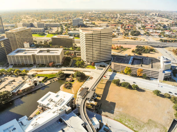 istock Top view light rail system and skylines in downtown Las Colinas, Irving, Texas 1092677860