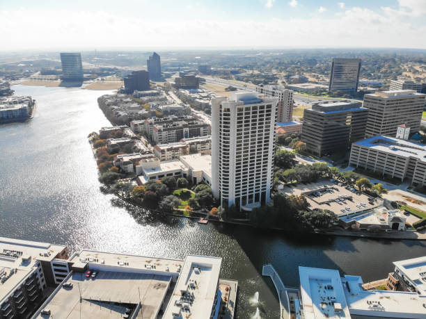 istock Top view waterfront downtown Las Colinas, upscale community near Dallas, Texas 1092682268