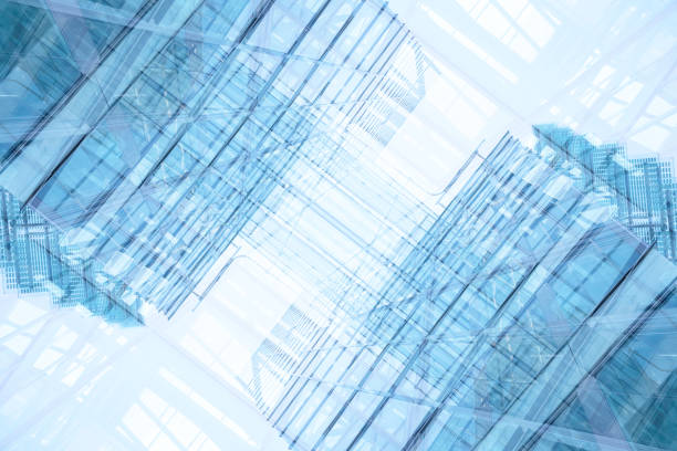 istock Abstract: Bright future, finance buildings seen from below 1092682436