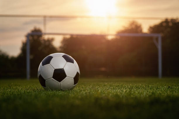 socceer - sports event goal soccer net stock-fotos und bilder