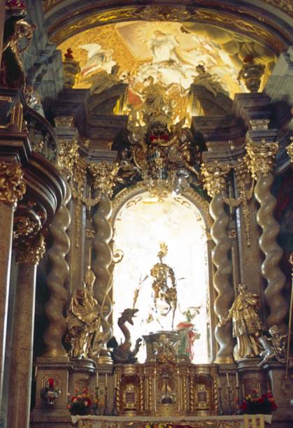 istock Baroque altar with St. George 1092686222