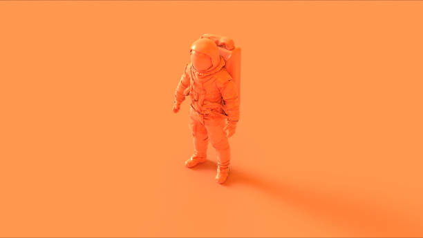 istock Orange Spaceman Astronaut Cosmonaut 1092692394
