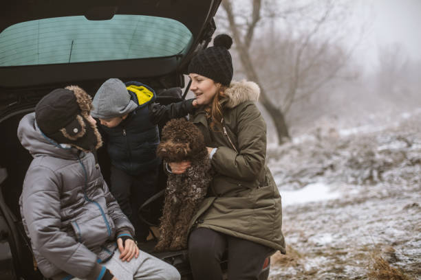 istock Happy family on a winter day 1092694898