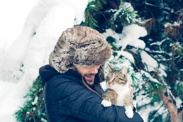 istock Man out in nature during snowy day in winter 1092697714