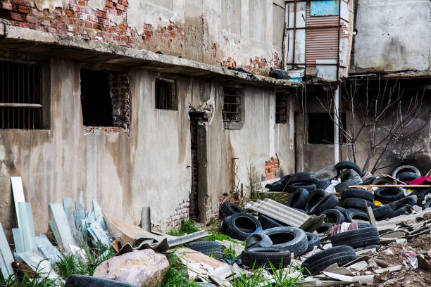 istock Rundown Wrecke Building Area 1092703314