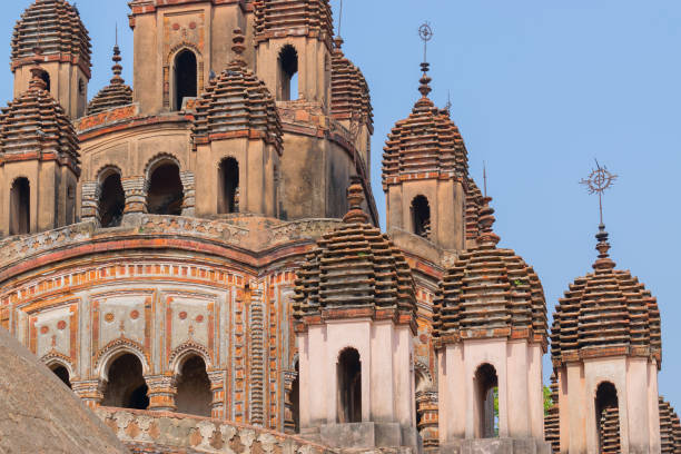 istock Decorative spears on top of Hindu temple, India 1092707976