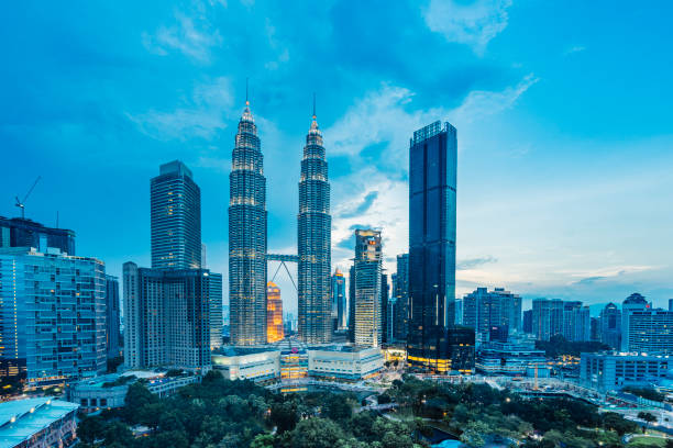 istock Kuala Lumpur Skyline with Petronas Towers at sunset 1092708170
