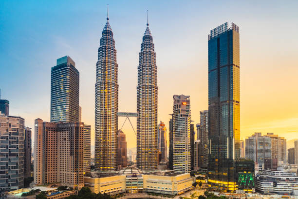 istock Kuala Lumpur Skyline with Petronas Towers at sunset 1092708178