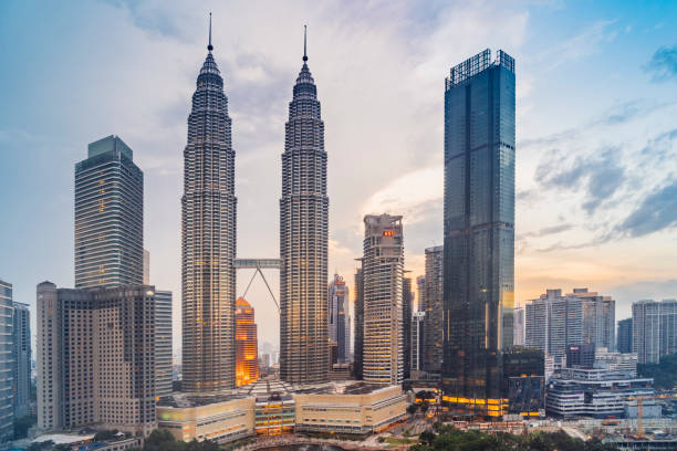 istock Kuala Lumpur Skyline with Petronas Towers at sunset 1092708212