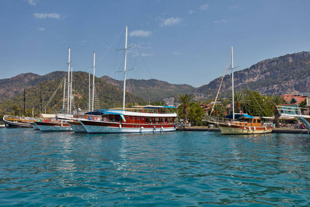 istock Blue voyage in mediterranean, Gocek, Turkey 1092708400