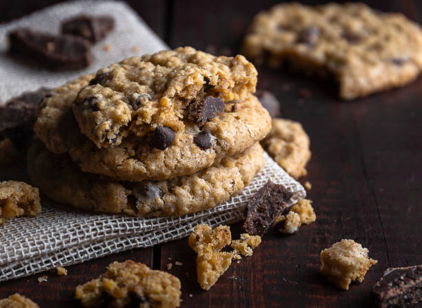 istock Delicious chocolate chip cookies over a wood table 1092719796