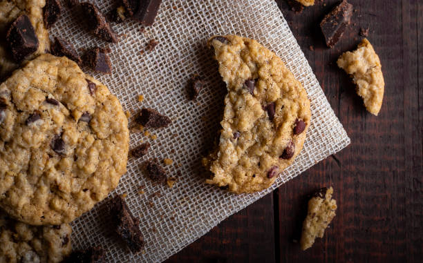 istock Delicious chocolate chip cookies over a wood table 1092720138