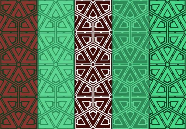 istock Set of Beautiful Geometric Colorful Ornament. For Print On Fabric, Papper, Design, Scrapbook. Vector Illustration 1092725546
