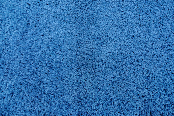 istock Close-up of blue artificial fabric texture 1092739930