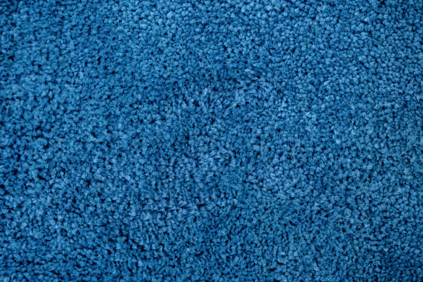 istock Close-up of blue artificial fabric texture 1092739954