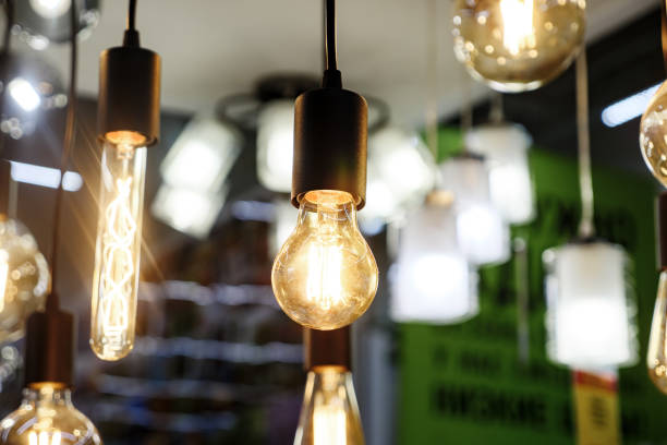 istock Luxury beautiful retro edison light lamp decor 1092740050
